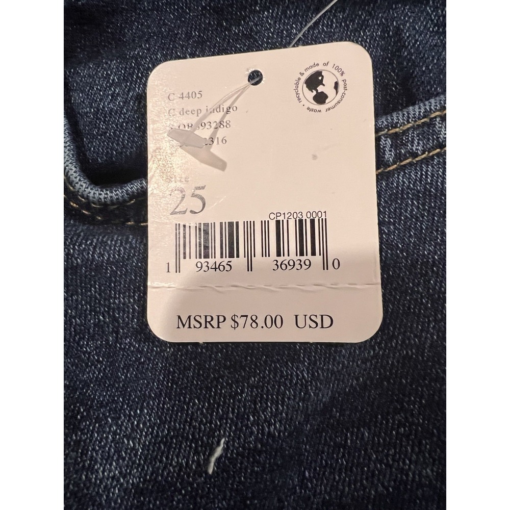 We‎ The Free People Women's Blue Jeans Size 25 Frayed Ankles NWT Msrp $ 78.00 - Picture 9 of 11